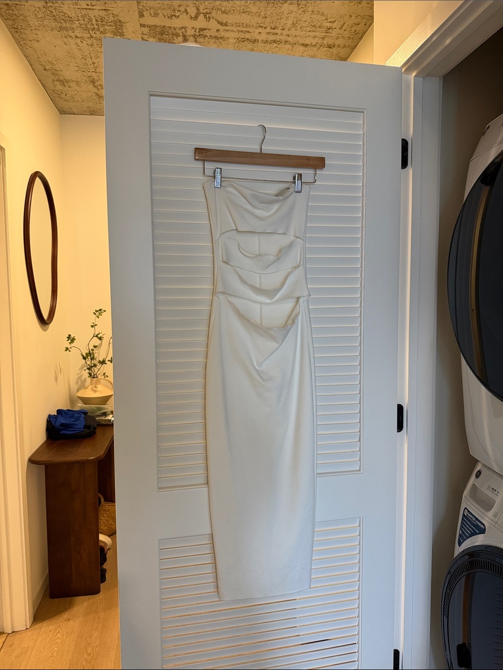 Zara White Cut Out Midi Dress